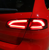 Rote Rückleuchten mit LED-Lichtband für sportliche Fahrzeuge, Tuning-Zubehör von CR-Tuning
