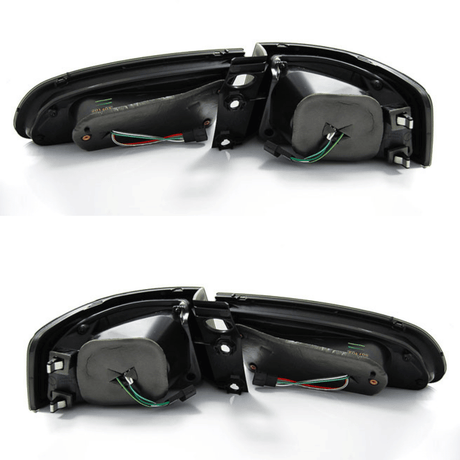 Led LightBar Rückleuchten in rot matt für Seat Ibiza 6L 2002-2008- E-Zeichen red smoke - CR Tuning