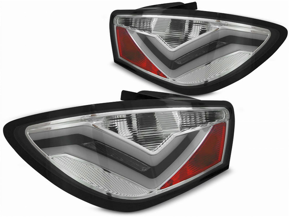 LED Lightbar Rückleuchten in chrom für Seat Ibiza 6J 3D 06.2008-2012