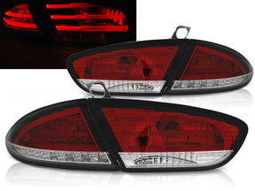 LED Rückleuchten rot weiß Seat Leon 03.2009-2013, Tuning Rücklichter mit LED Streifen