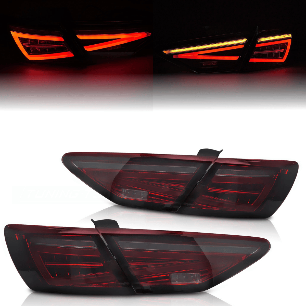 LED Rückleuchten Set Rot Smoke für Seat Leon III 5F 2012-2020 Lauflicht OEM LED