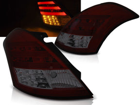 LED Lightbar Rückleuchten in rot matt für Suzuki Swift IV ab 2010 - CR Tuning