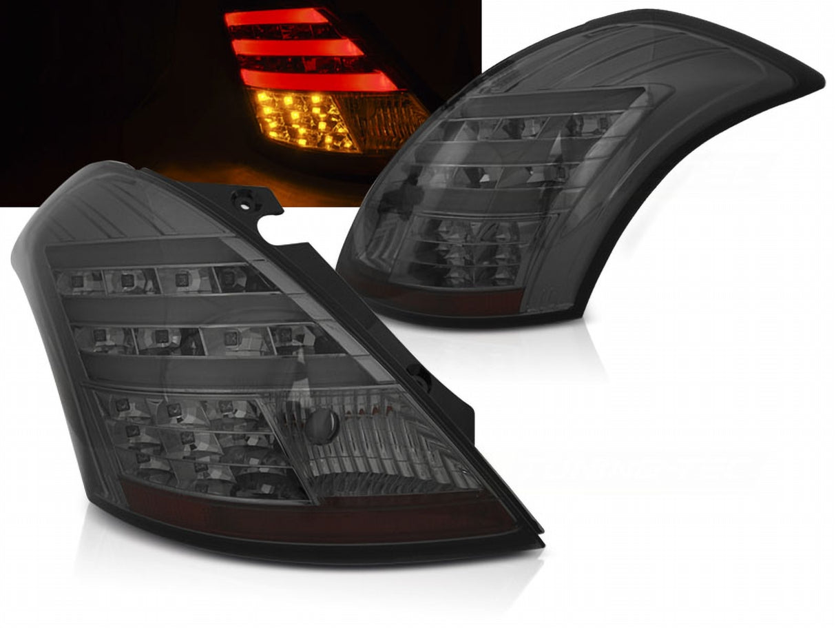 LED Lightbar Rückleuchten in smoke für Suzuki Swift IV ab 2010