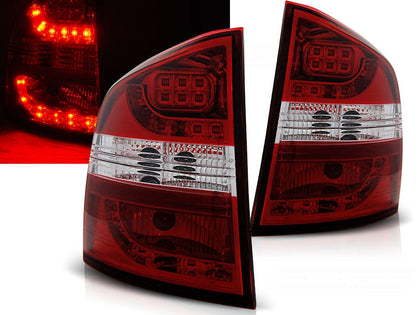 LED Rückleuchten in rot weiß für Skoda Octavia II KOMBI 03.2004-2012
