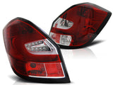 LED Lightbar Rückleuchten in rot für Skoda Fabia 2 II 2007-06.2014 Limo Kombi