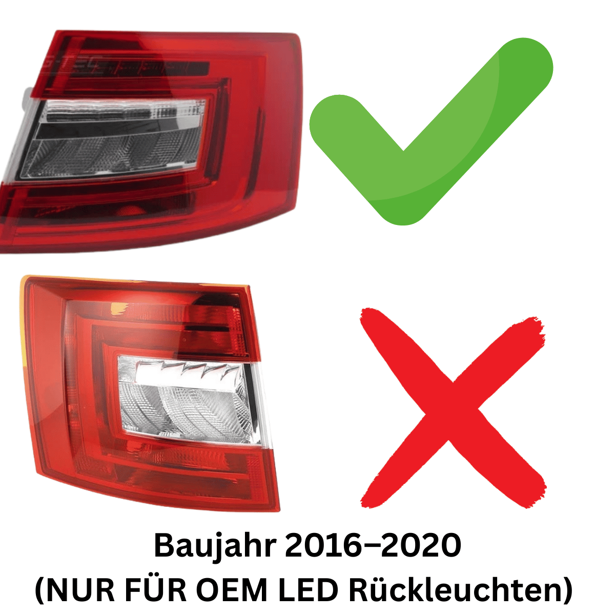 Voll LED Rückleuchten in Rot für Skoda Octavia 3 FL Combi 2016-2020 (OEM LED)