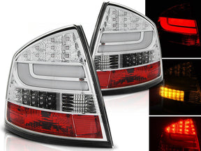 Chrom LED Lightbar Rückleuchten Skoda Octavia 1Z Limo 03.2004 Tuning