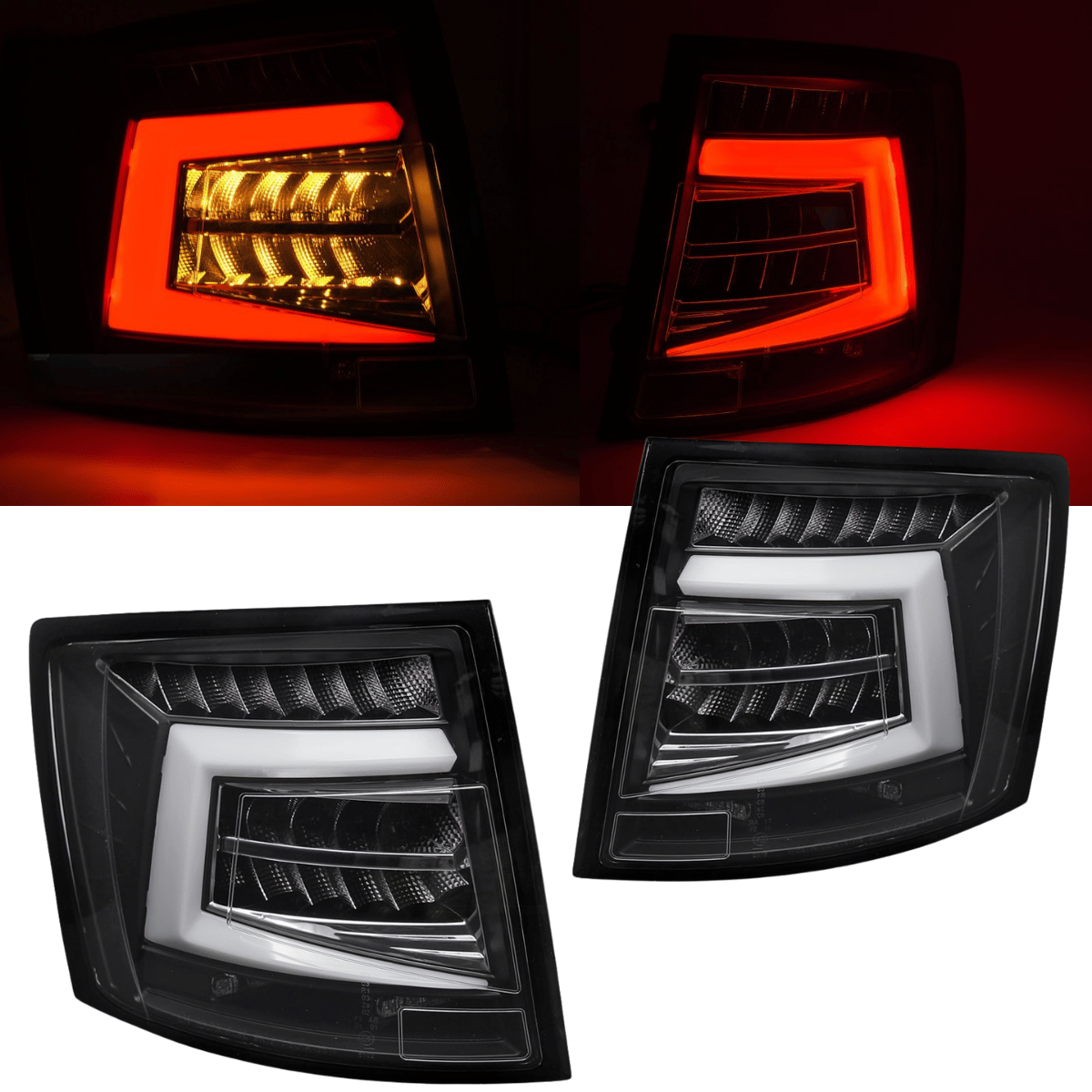 Voll LED Rückleuchten in Schwarz für Skoda Octavia 3 FL Combi 2016-2020 (OEM LED)