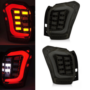 LED Rückleuchten Schwarz-Smoke für Subaru Forester IV mit LightBar und dynamischem Blinker
