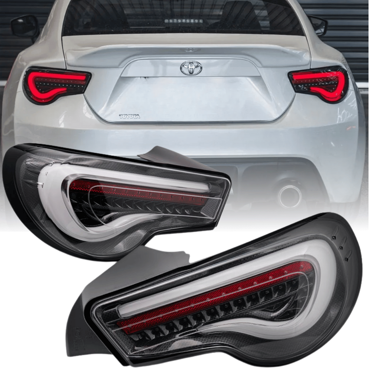 FULL LED Rückleuchten Set für Toyota GT86 ZN6 2012-2021 Carbon dynamischer Blinker