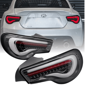 Voll LED Rückleuchten Set Carbon für GT86 2012–2021 mit LED Lightbar & dynamischen Blinkern