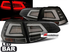 leuchten schwarz, Tuning Rückleuchten für Golf VII 2013-2017 für VW Golf 7 LED LightBar Rück