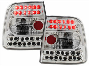 Chrom LED Rückleuchten VW Passat 3B Limo 97-01, Heckleuchten mit roten LEDs