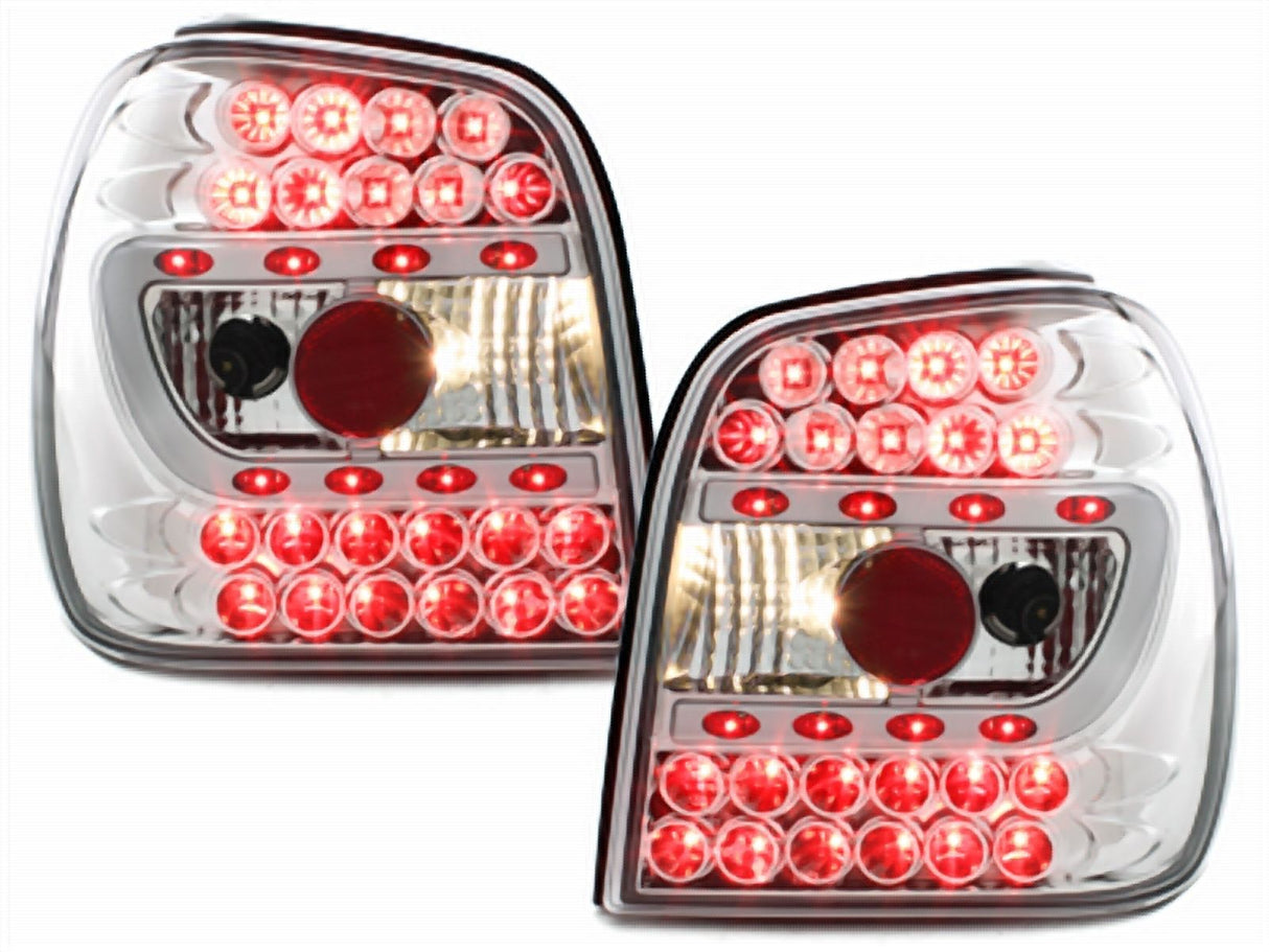 LED Rückleuchten in chrom für VW Polo 6N 10.1994-09.1999