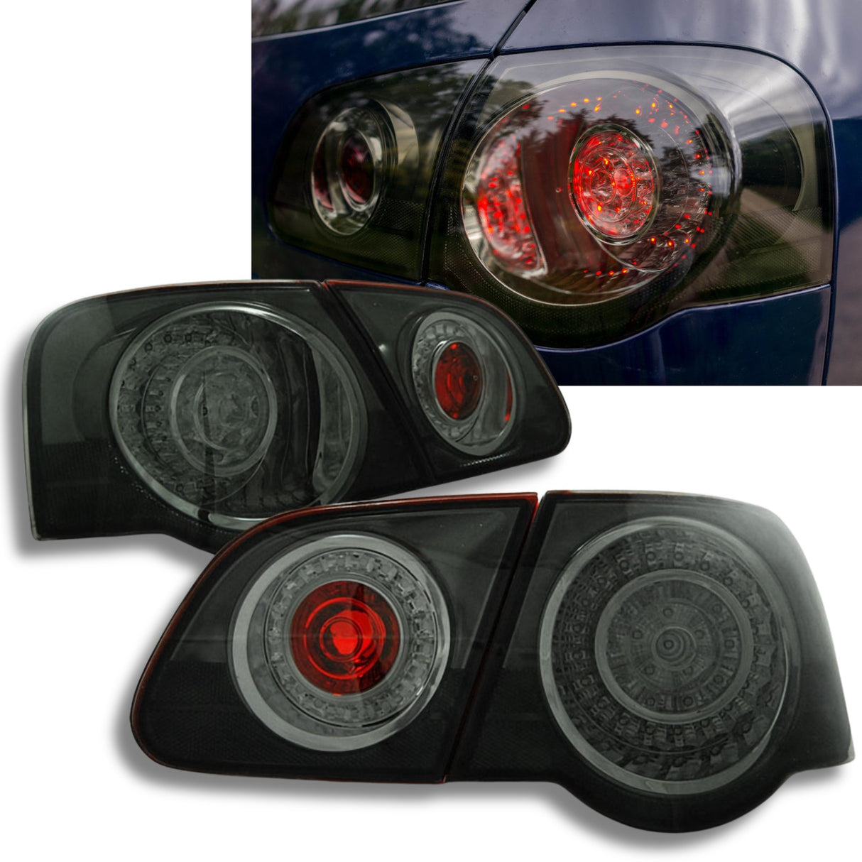 LED Rückleuchten in rauchglas für VW Passat B6 3C Limo 03.2005-2010