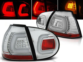 Chrom LED Lightbar Rückleuchten VW Golf 5 2003-2009, dynamisches Blinken