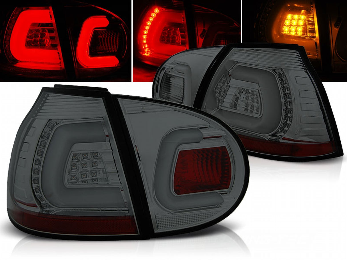 LED Lightbar Rückleuchten in smoke für VW Golf 5 10.2003-2009