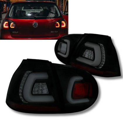 LED LightBar Rückleuchten in schwarz smoke für VW Golf 5 V 10.2003-2009