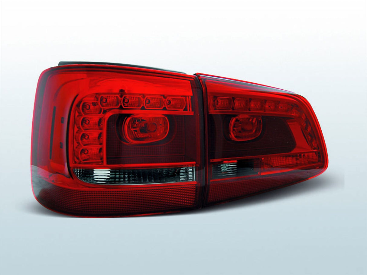 LED Rückleuchten in rot matt für VW Touran ab 08.2010