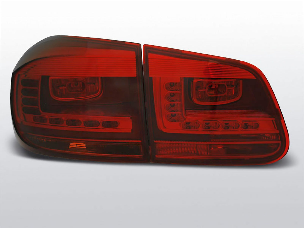 LED Rückleuchten in rot matt für VW Tiguan 07.11-12.15