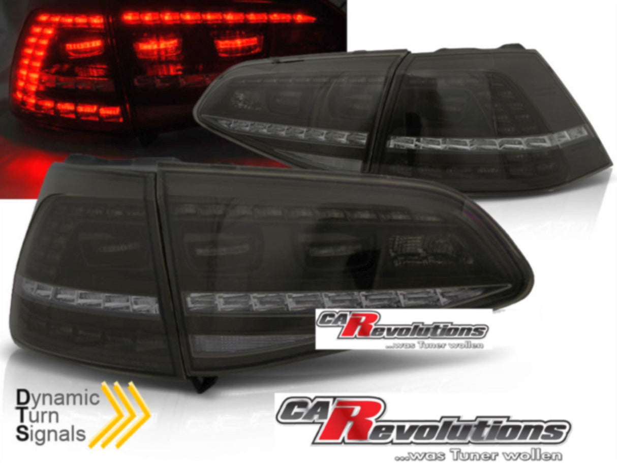 LED dynamische Blinker Rückleuchten smoke für VW Golf 7 VII 2013-2017