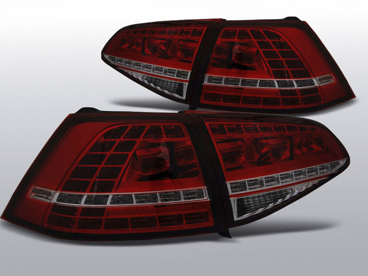 LED Rückleuchten in rot matt GTI R Clubsport für VW Golf 7 VII 2013-2017