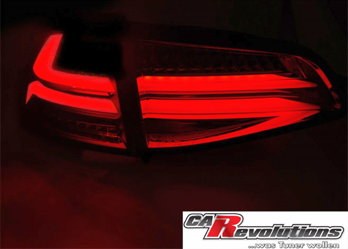 LED LightBar Rückleuchten in rot matt für VW Golf 7 VII 2013-2017