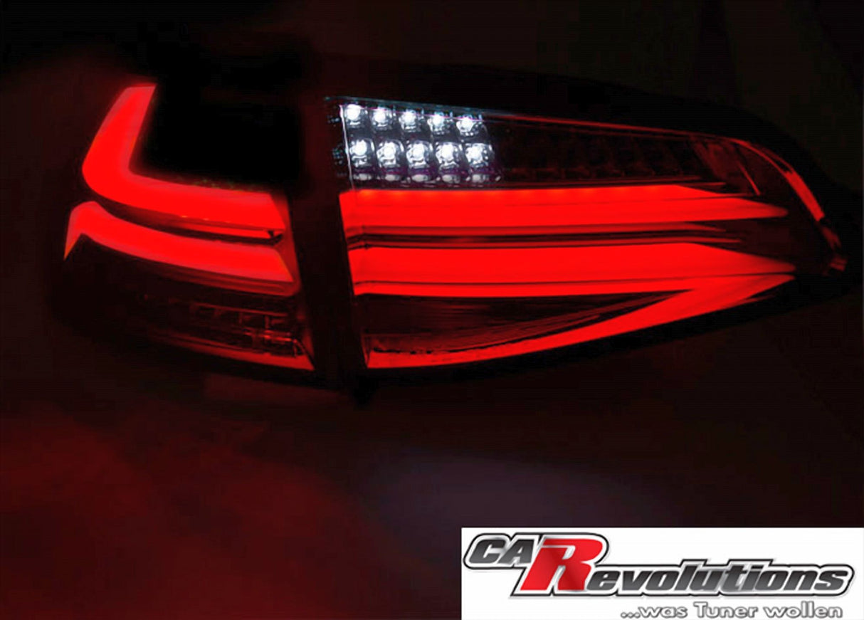LED LightBar Rückleuchten in rot matt für VW Golf 7 VII 2013-2017