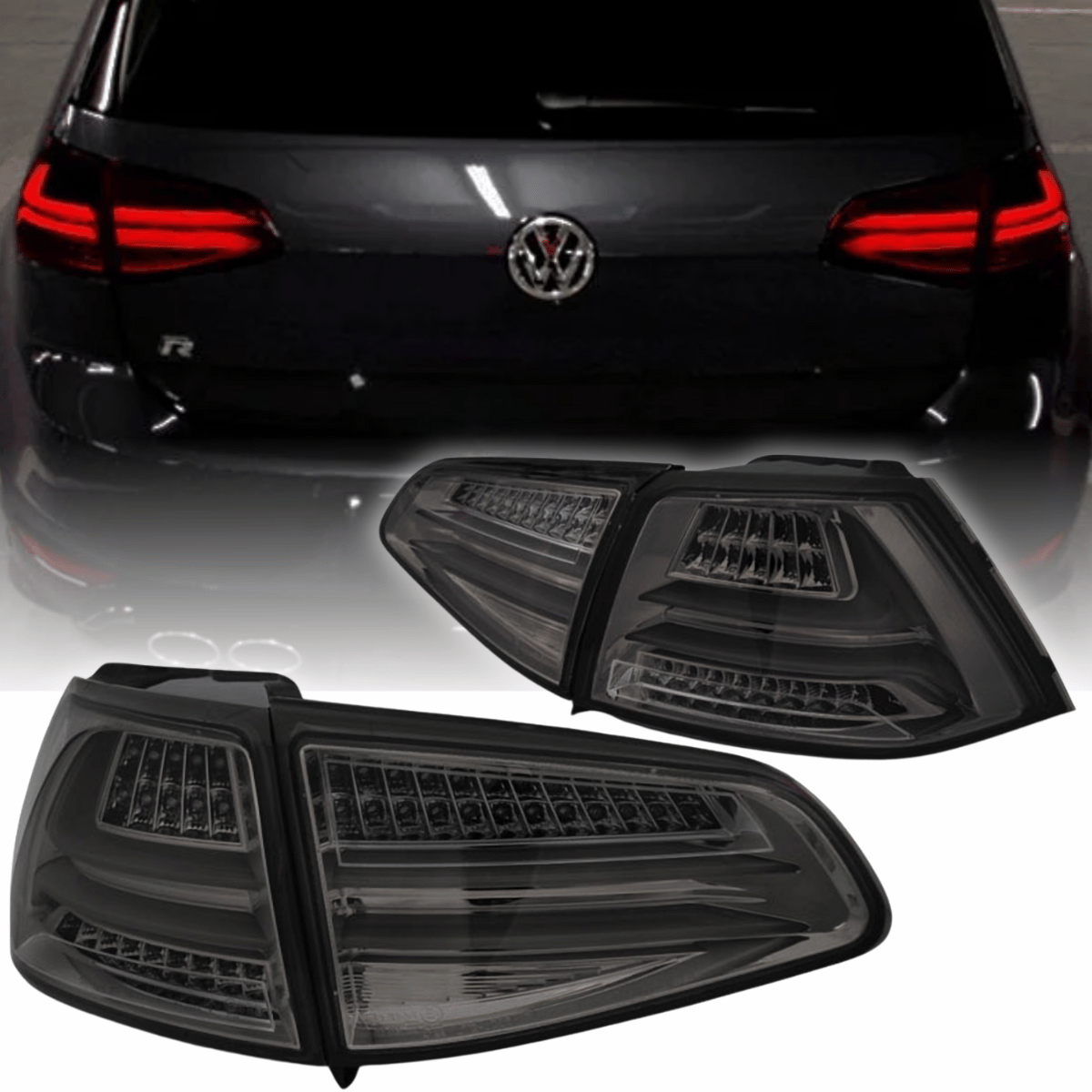 LED LightBar Rückleuchten in smoke für VW Golf 7 VII 2013-2017