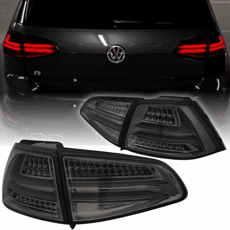 leuchten LED smoked mit dynamischem Blinker für sportliches Tuning für VW Golf 7 Rück