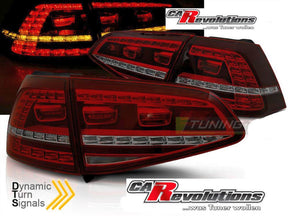 Dynamische rote LED Rückleuchten für VW Golf 7 VII 2013-2017, Tuning Zubehör