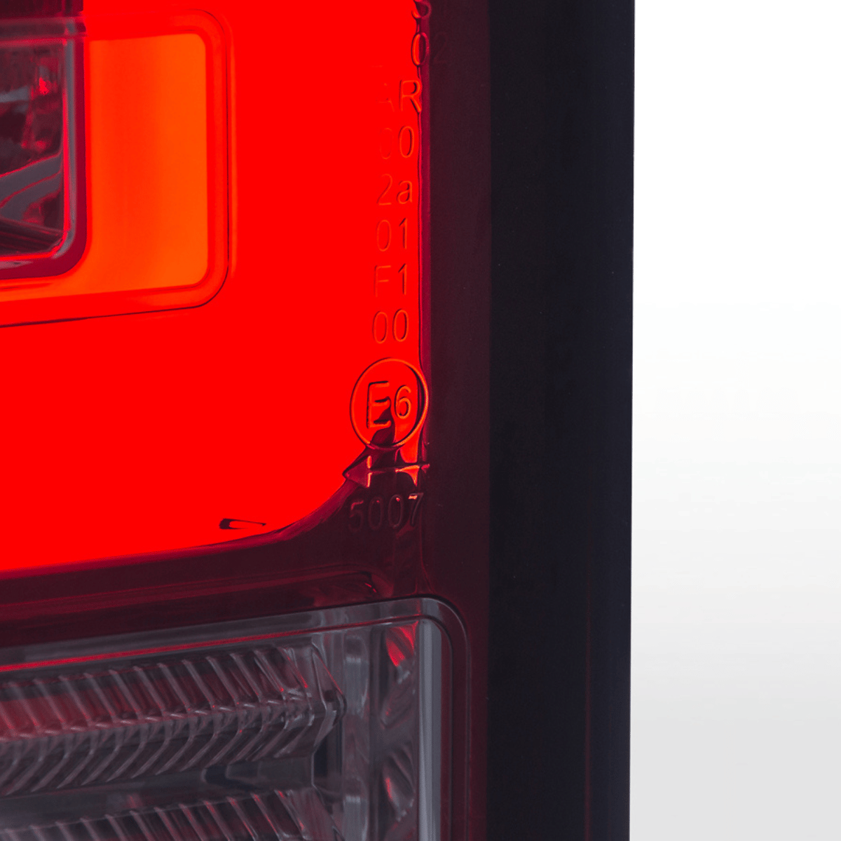 LED Rückleuchten Set Rot-Smoke mit Lightbar & dynamischem Blinker für VW T6 Transporter 2015-2019 Flügeltüren