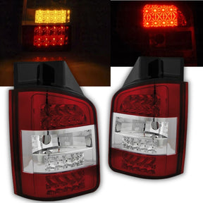 LED Rückleuchten rot VW T5 04-2009 2 Hecktüren, Tuning Rücklichter