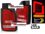 Led dynamische Blinker LightBar Rückleuchten in rot für VW T5 04.2003-2009