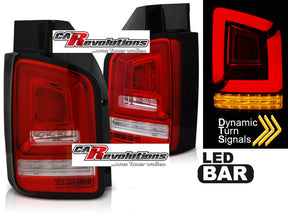leuchten mit dynamischen Blinkern für VW T5 GP 2010-2015 rote LED LightBar Rück