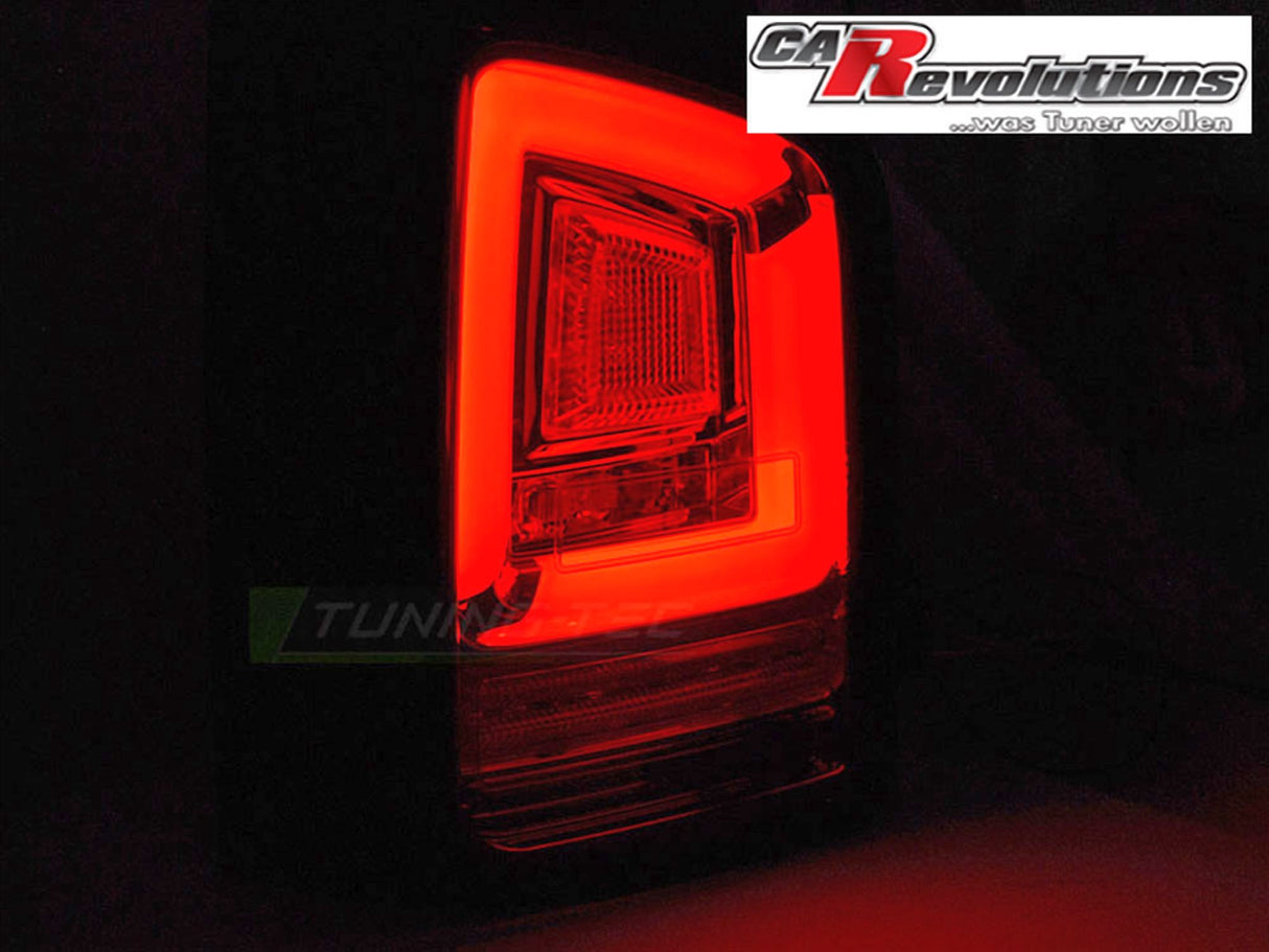 Led dynamische Blinker LightBar Rückleuchten in schwarz für VW T5 04.2003-2009