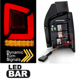Voll LED Lightbar Rückleuchten Set Smoke für VW T5 Transporter 2003–2009 mit dynamischen Blinkern