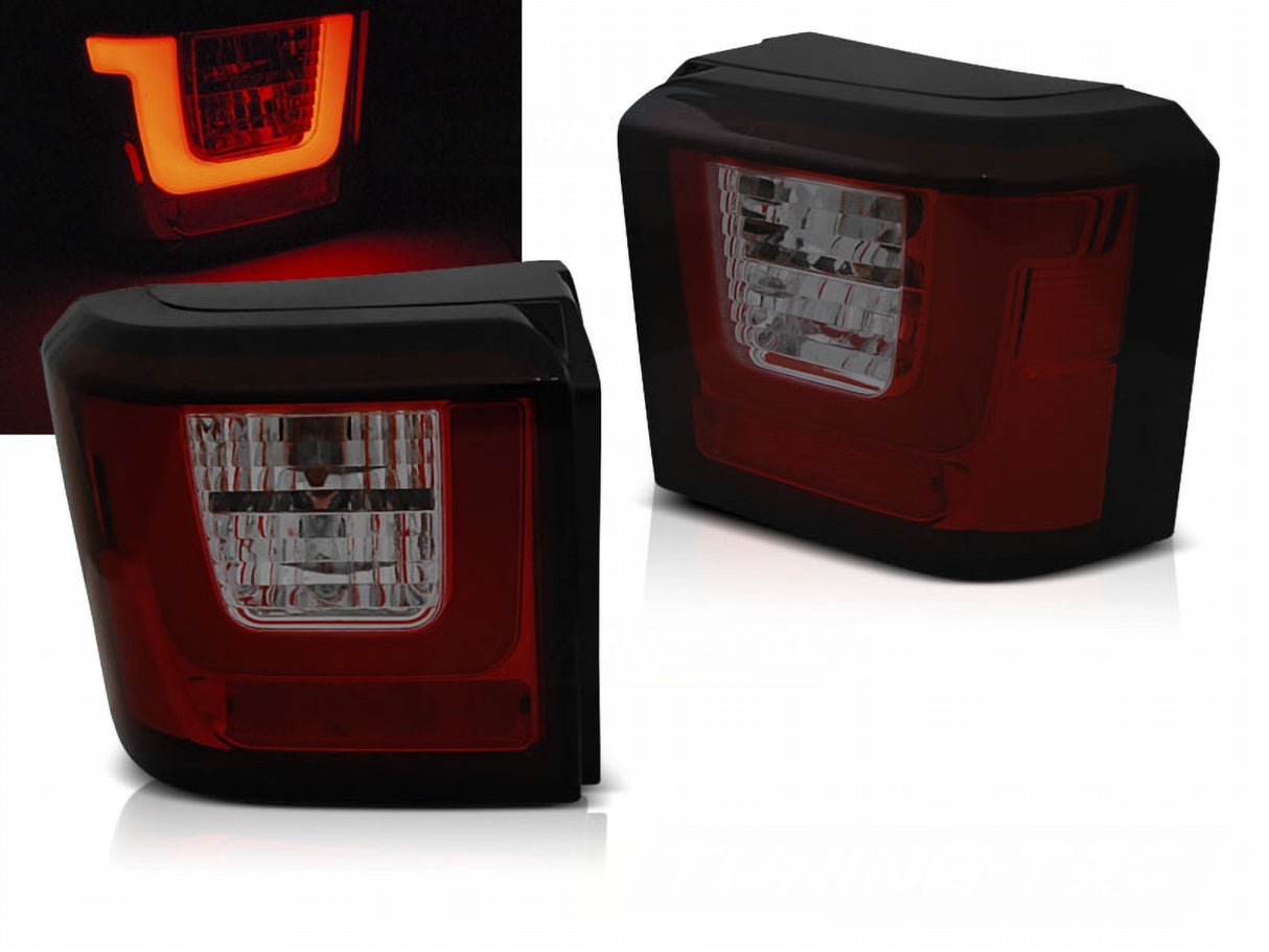 LED Light Bar Rückleuchten in rot smoke für VW T4 Bus Transporter 1990-03.2003