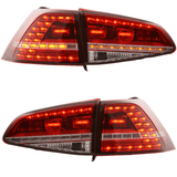 LED Rückleuchten Set Rot mit dynamischem Blinker für VW Golf 7 Schrägheck 2013-2017