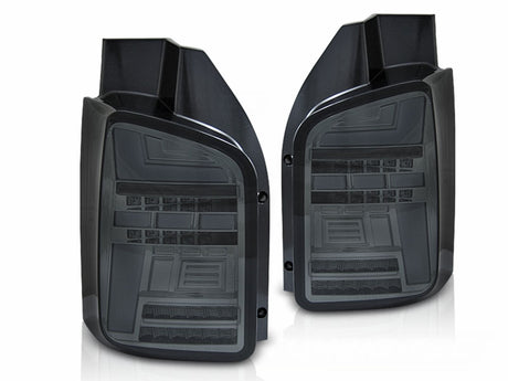 Voll LED Rückleuchten Set Smoke für Transporter T6.1 ab 2020 Doppeltür mit dynamischen Blinkern - CR Tuning