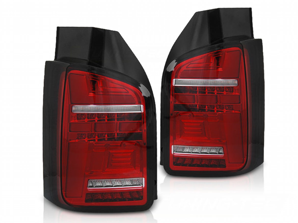 Voll LED Rückleuchten Set Rot für Transporter T6.1 ab 2020 Doppeltür mit dynamischer Blinker - CR Tuning