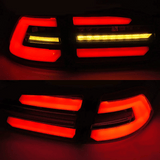 Voll LED Rückleuchten Set für VW Golf 7 Variant 2017–2019 in Schwarz-Smoke mit dynamischem Blinker / LightBar