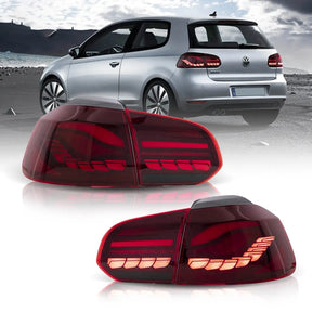 LED Rückleuchten Set rot für VW Golf 6 VI 10/2008-2012 dynamische Blinker - CR Tuning