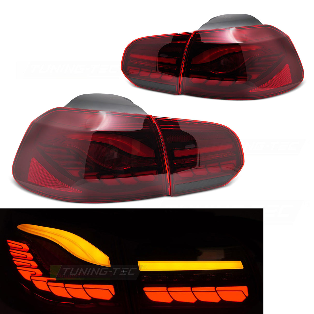 LED Rückleuchten Set rot für VW Golf 6 VI 10/2008-2012 dynamische Blinker