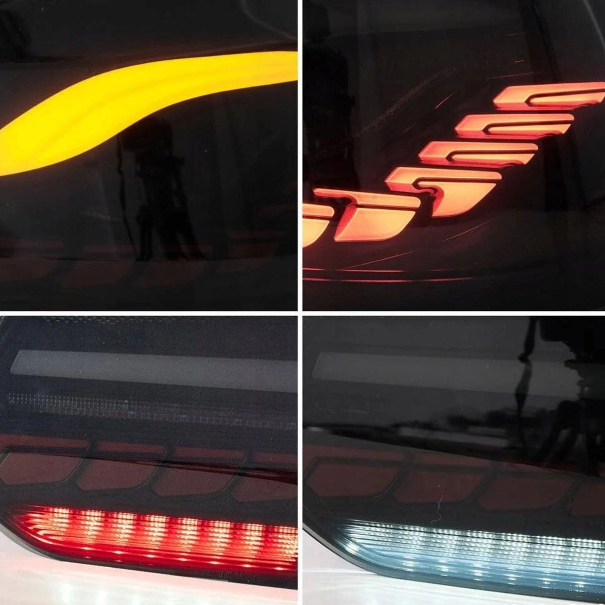 OLED Rückleuchtenset in smoke für VW Golf 6 2008–2013 mit dynamischem LED-Blinker E9 Zulassung