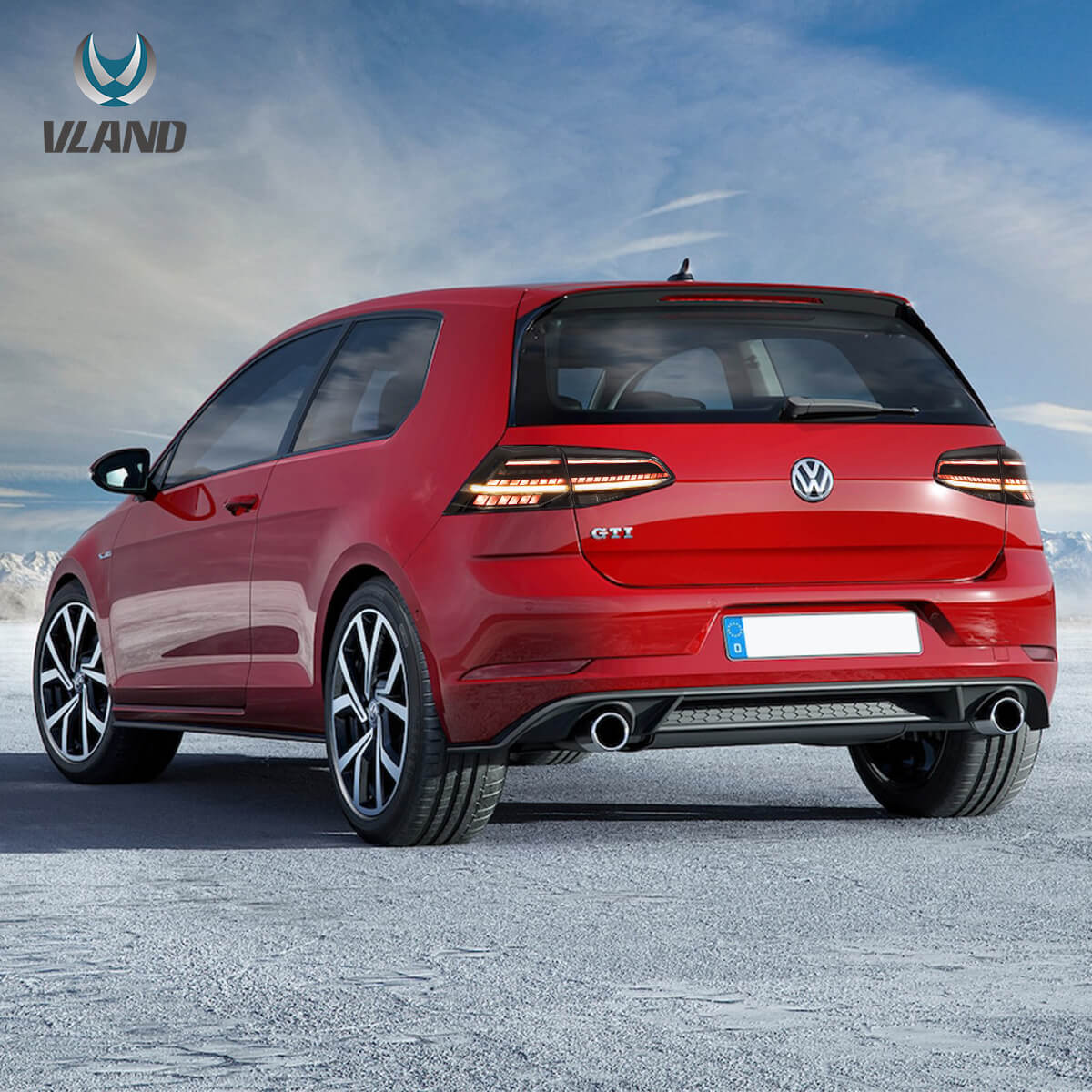 Dynamische LED Rückleuchten in smoke für VW Golf 7 VII 2013-2019