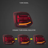 LED Light Bar Rückleuchten Set smoke für VW Polo 2009-2017 dynamische Blinker