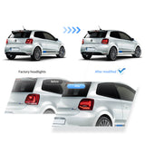 LED Light Bar Rückleuchten Set rot für VW Polo 2009-2017 dynamische Blinker