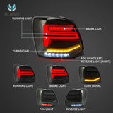 LED Light Bar Rückleuchten Set smoke für VW Polo 2009-2017 dynamische Blinker