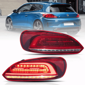 Voll LED Rückleuchten Rot für VW Scirocco III 2008-2014 Lightbar dynamischer Blinker